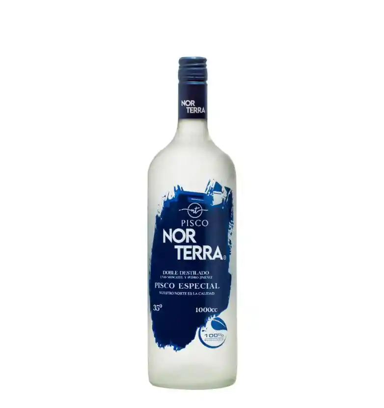 Pisco Norterra Doble Destilado 35° 1000cc