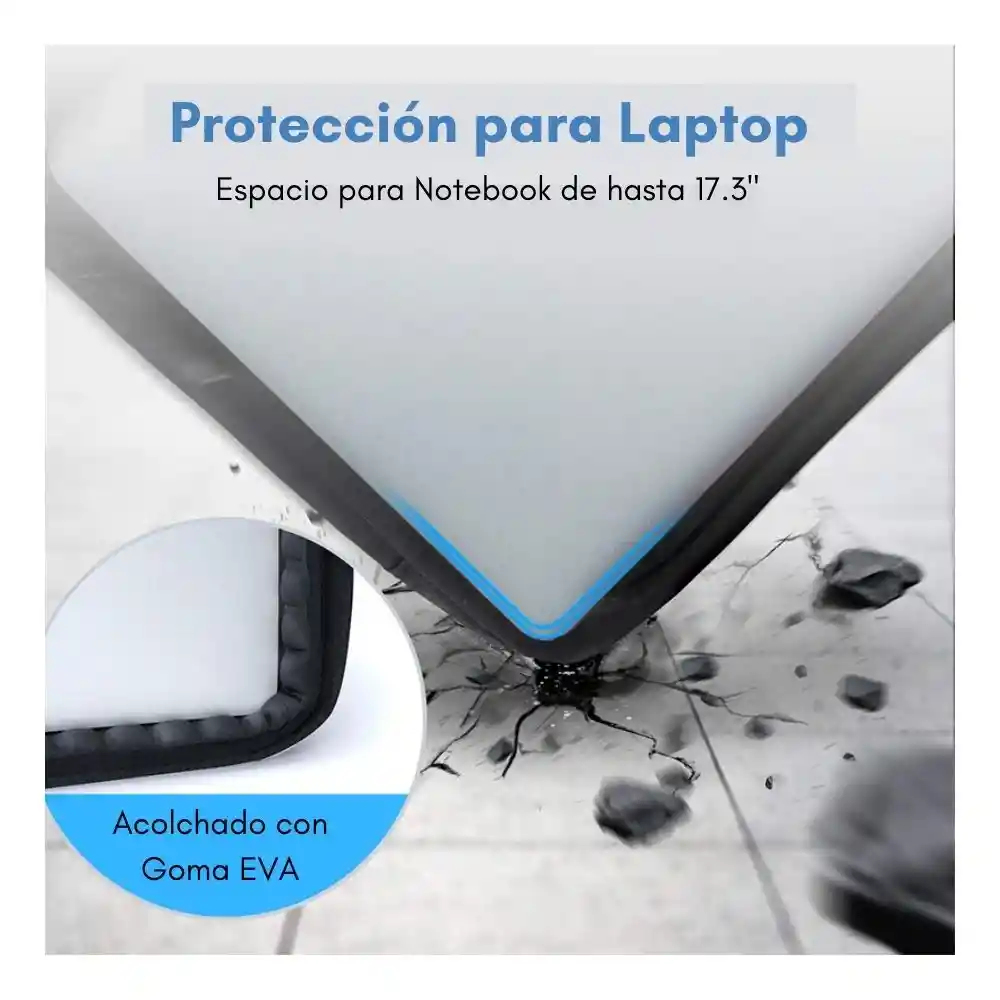 Bagsmart - Maletín Expandible Para Notebook De 17,3"- Negro