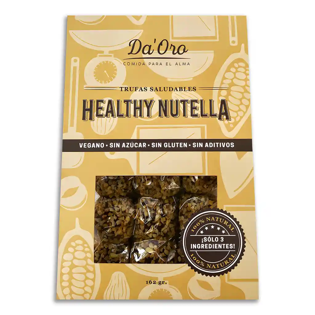 Trufas Healthy Nutella | Sin Azúcar Vegano Sin Gluten | Da' Oro