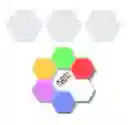 Set De 3 Luces Hexagonales Led Rgb + Control Innovador