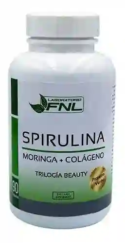 Fnl - Spirulina 90 Capsulas - Spirulina Moringa Y Colageno