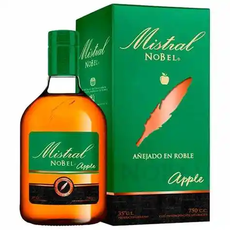 Pisco Mistral Nobel Apple Añejado En Roble 35° 750 Cc