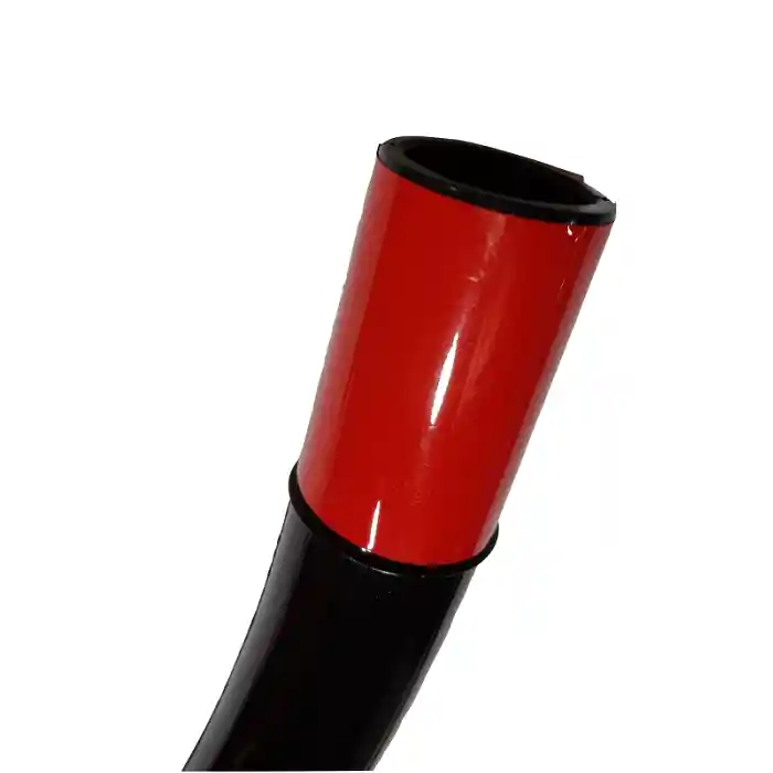 Snorkel Dive Negro Top Rojo S-260 Goma 37cms 150grs