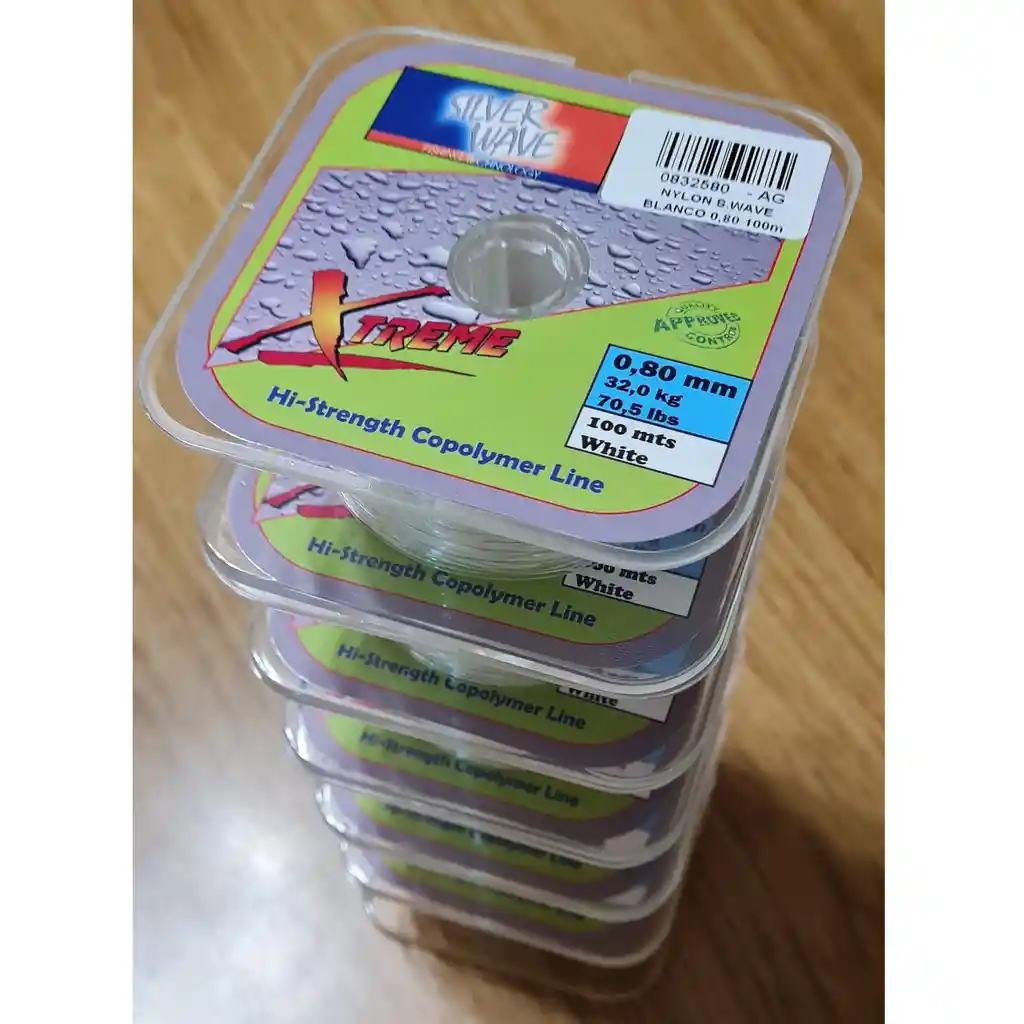 Nylon S.wave Blanco 0,80 100m