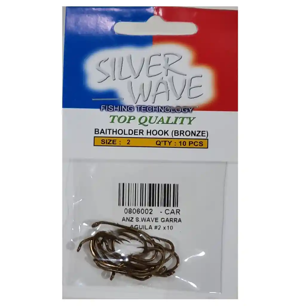 Anzuelos De Pesca Silver Wave Garra De Aguila Nr2 X10