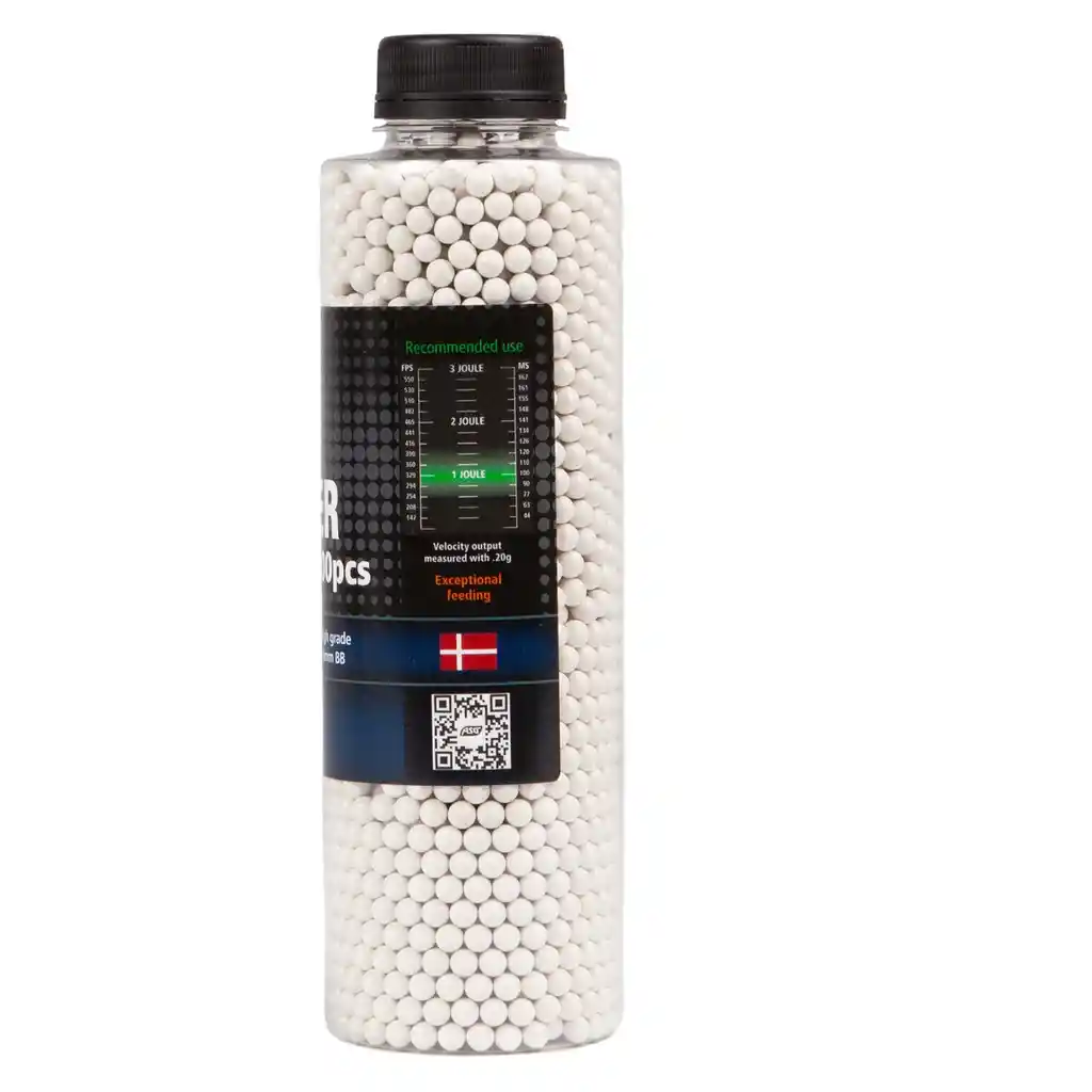 Balin Airsoft Asg Q-blaster 6mm 0,20grs 3300balines Blanco