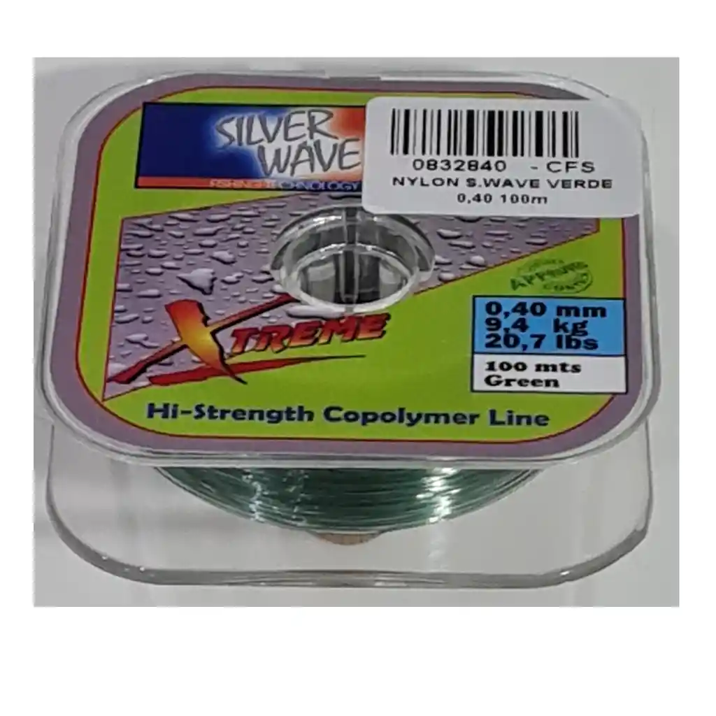 Nylon S.wave Verde 0,40 100m