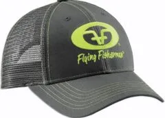 Jockey Fly Fisherman Neon Green Logo Hat – Graphite
