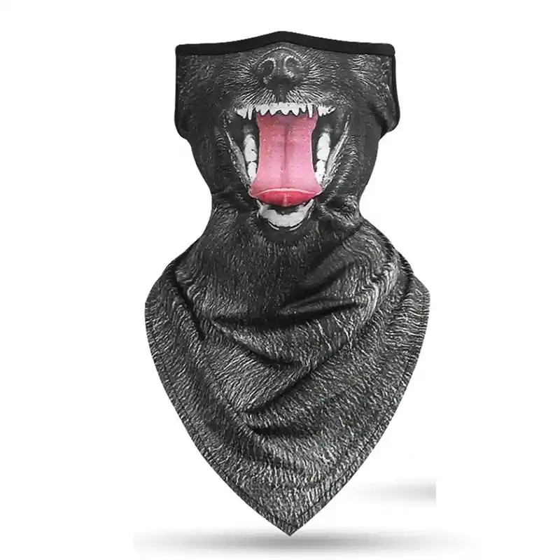 Bandana Pañoleta Lobo Negro