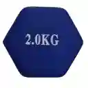 Mancuerna Goma Color 2kg (uni)