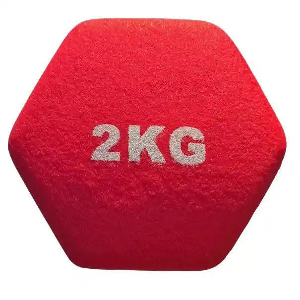 Mancuerna Goma Color 2kg (uni)