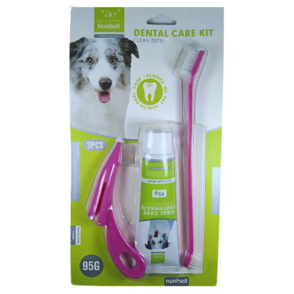 Kit De Higiene Dental Para Perros (3 Piezas)