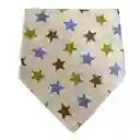 Babero De Algodón Estampado Diseño Estrellas De Colores