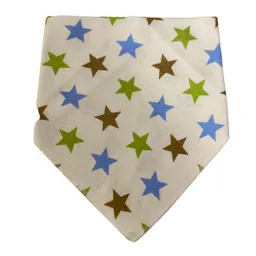 Babero De Algodón Estampado Diseño Estrellas De Colores