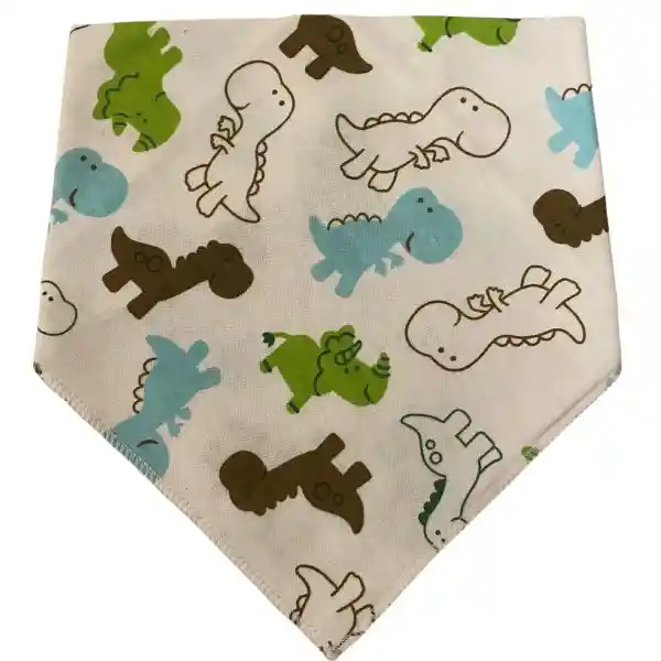 Babero De Algodón Estampado Para Bebés Diseño Dinosaurios