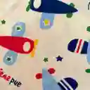 Babero De Algodón Para Bebés Estampado Diseño Aviones De Colores