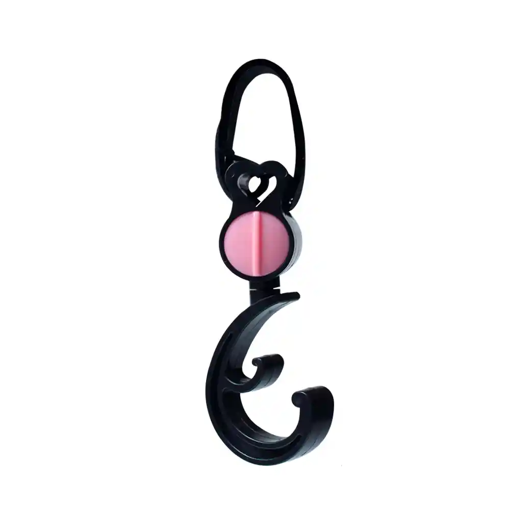 Gancho De Cochecito Giratorio 360 Colgador Mochilas Bebe