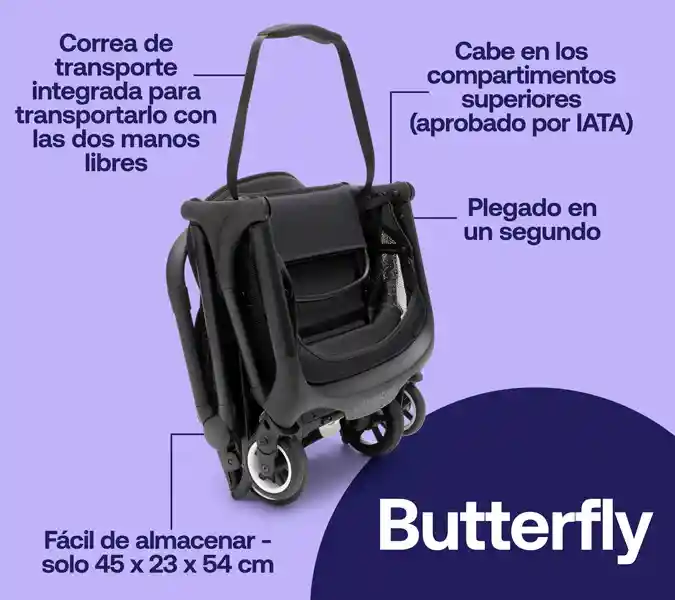 Bugaboo Coche Compacto Butterfly - Azul