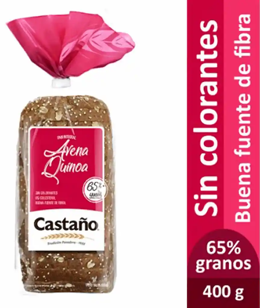 Castaño Pan de Avena con Quinoa