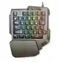 Teclado De Una Mano Gamer Retroiluminado Aoas