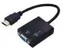 Adaptador Hdmi A Vga Audio 1080p Full Hd Con Cable Auxiliar