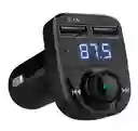 Receptor Bluetooth Para Auto Transmisor Fm Mp3 Carga Usb