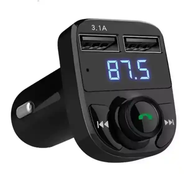 Receptor Bluetooth Para Auto Transmisor Fm Mp3 Carga Usb