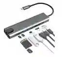 Hub Adaptador Usb Tipo C 8 En 1 - Macbook, Windows Ethernet