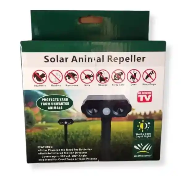 Sensor Repelente Para Animales Solar - Miki Imports