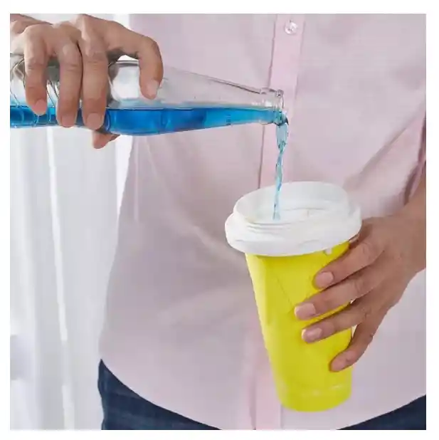 Vaso Congelacion Rapida Taza Magica Granizado Verano Amarillo