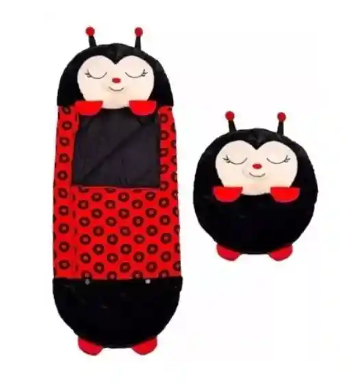 Saco Y Peluche 2 En 1 Para Dormir Niños Y Niñas Rojo Coquito