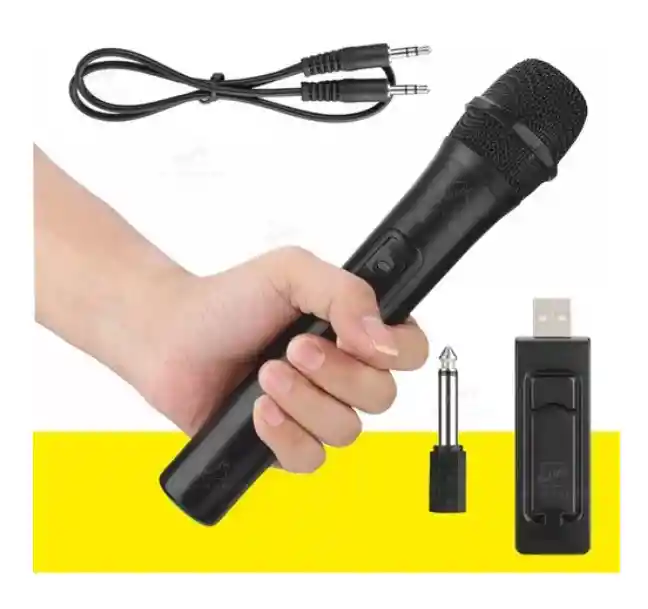 Pack X2 Micrófono Karaoke Micrófono Inalámbrico Usb