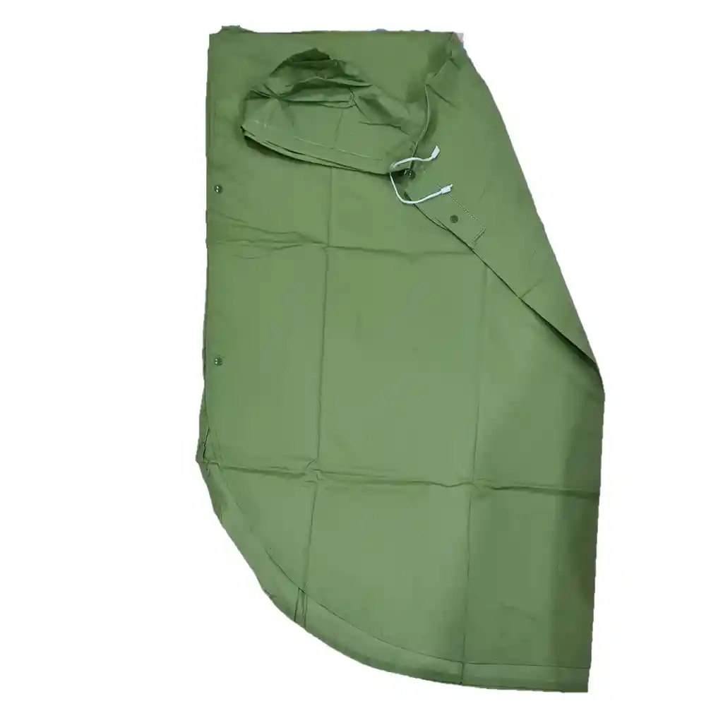 Poncho Para Lluvia Verde 100x130cms Con Capucha