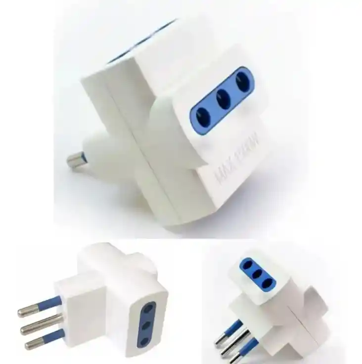 Adaptador Triple Enchufe Blanco Ep-025 250(v) 10(a) 1500(w)