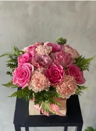 Cajita Día De La Madre Tonos Rosados