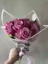 Oferta! 10 Rosas Frescas Color Lila