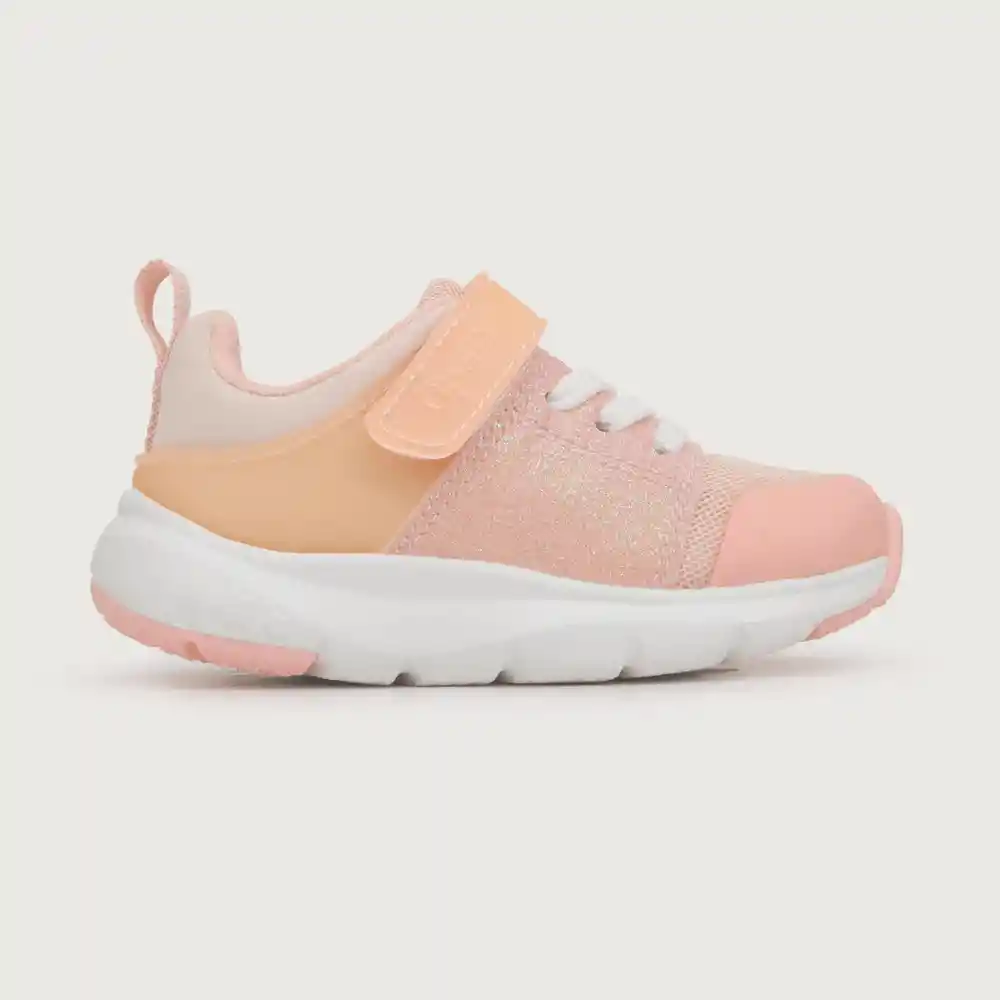 Zapatillas Deportiva Liviana Niña Rosado/mamey Talla 24
