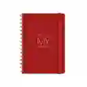 Libreta Ecocuero Opaco - Mediana - Bk 7 Color Rojo