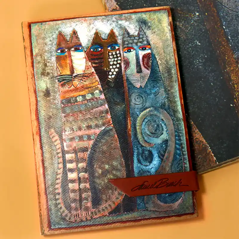 Libreta Tapa Dura Mediana - Laurel Burch