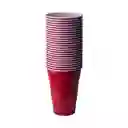 Pack 25 Un. Vasos Rojos 470cc Red Cups 16oz