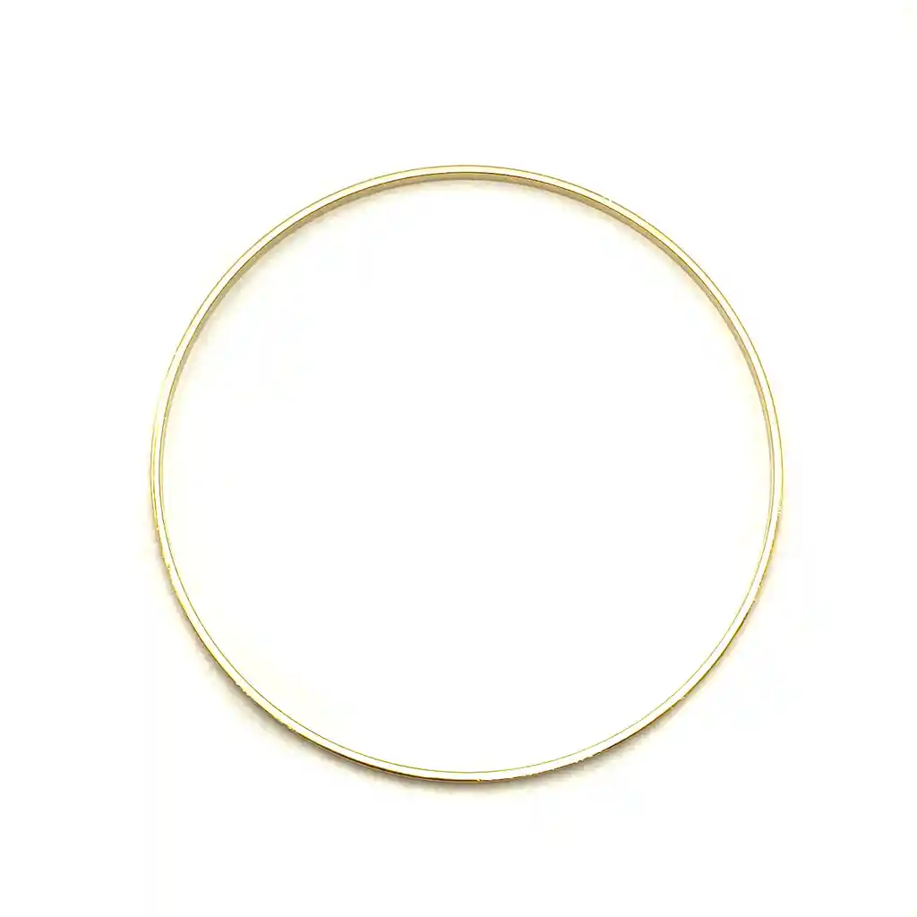 Pulsera Esclava Fina Satinada Enchapada Oro 18k