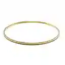 Pulsera Esclava Fina Satinada Enchapada Oro 18k