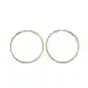 Aros Argollas 57mm Enchapado Oro 18k