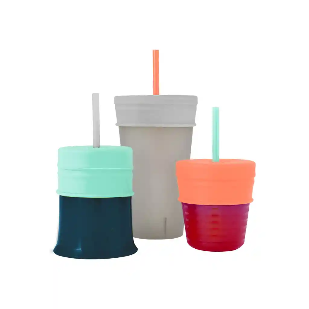 Boon Tapas De Aprendizaje Para Vasos Snug Straw (vaso Incluido)