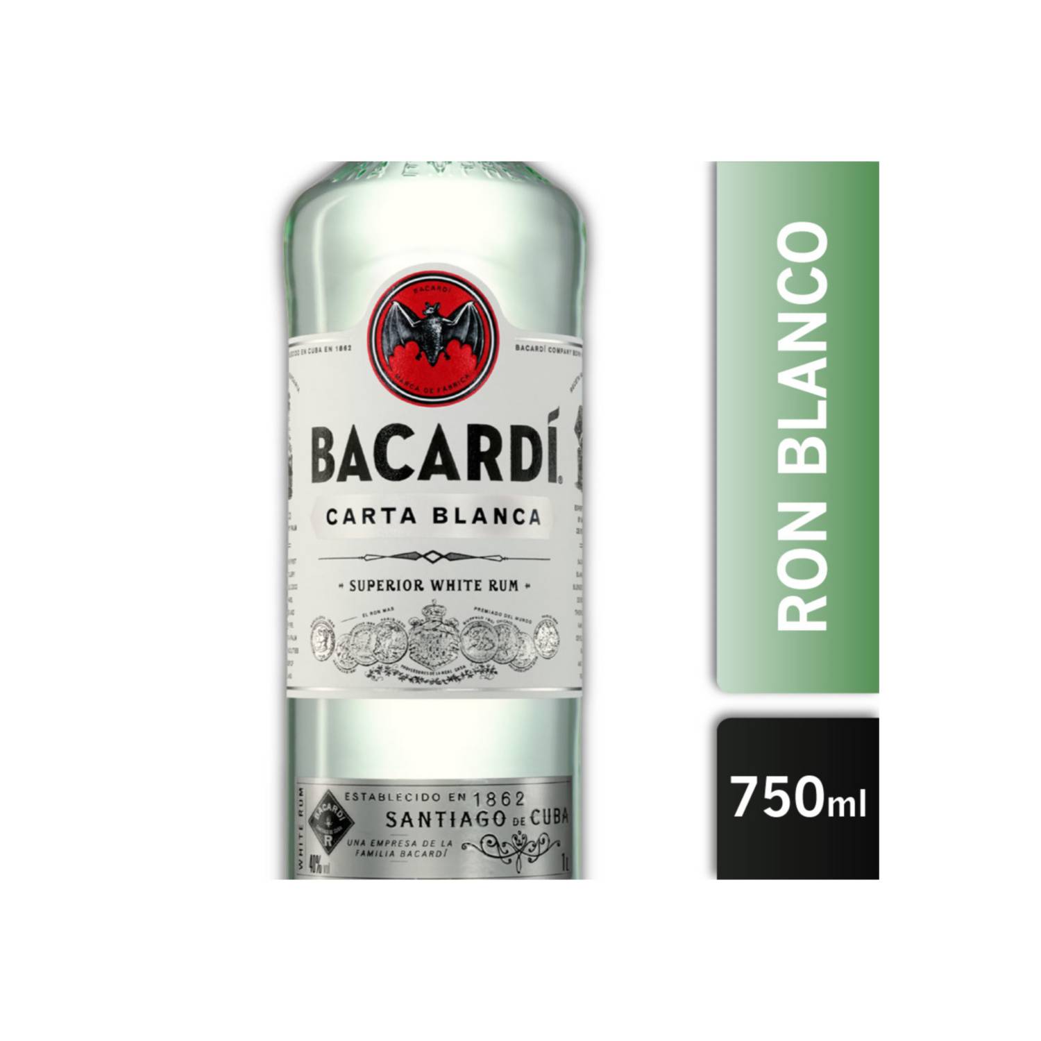 Bacardi Carta Blanca 40° 750ml