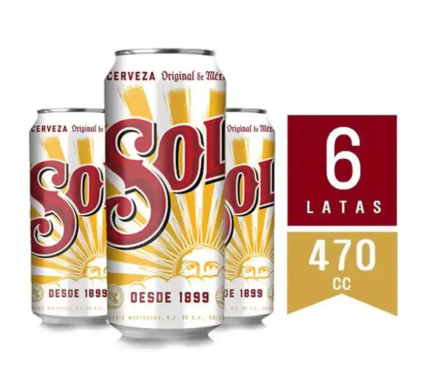 Six Pack Sol 470cc Lata