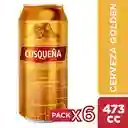 Six Pack Cusqueña Golden 470cc Lata