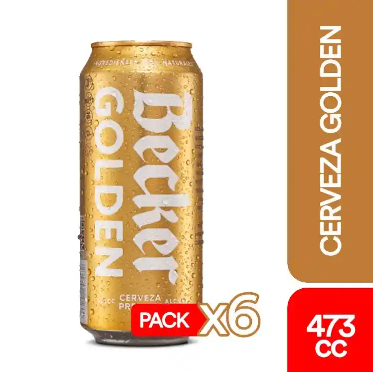 Six Pack Becker Gold 470cc Lata