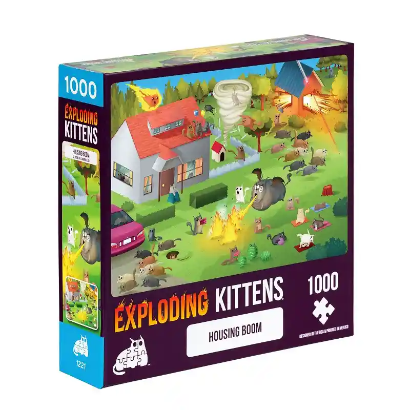 Puzzles Exploding Kittens 1000 Piezas:housing Boom