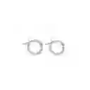 Aros Argolla Mini Bolitas 12mm Plata Fina 925